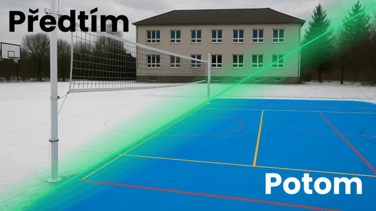 Vyhřívání volejbalových hřišť
